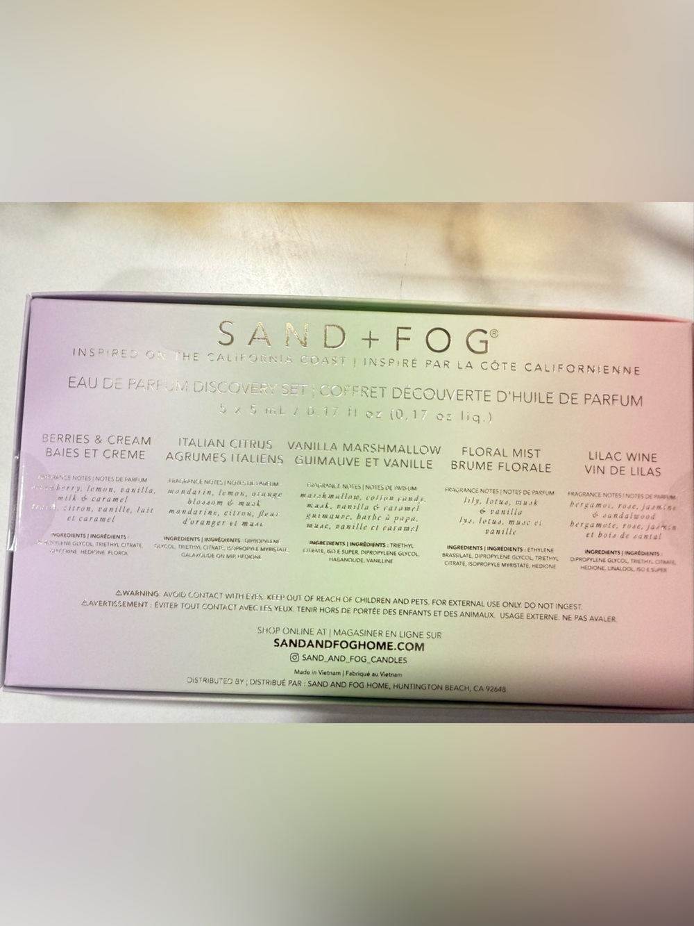 SAND + FOG Gift Set - Picture 3 of 3